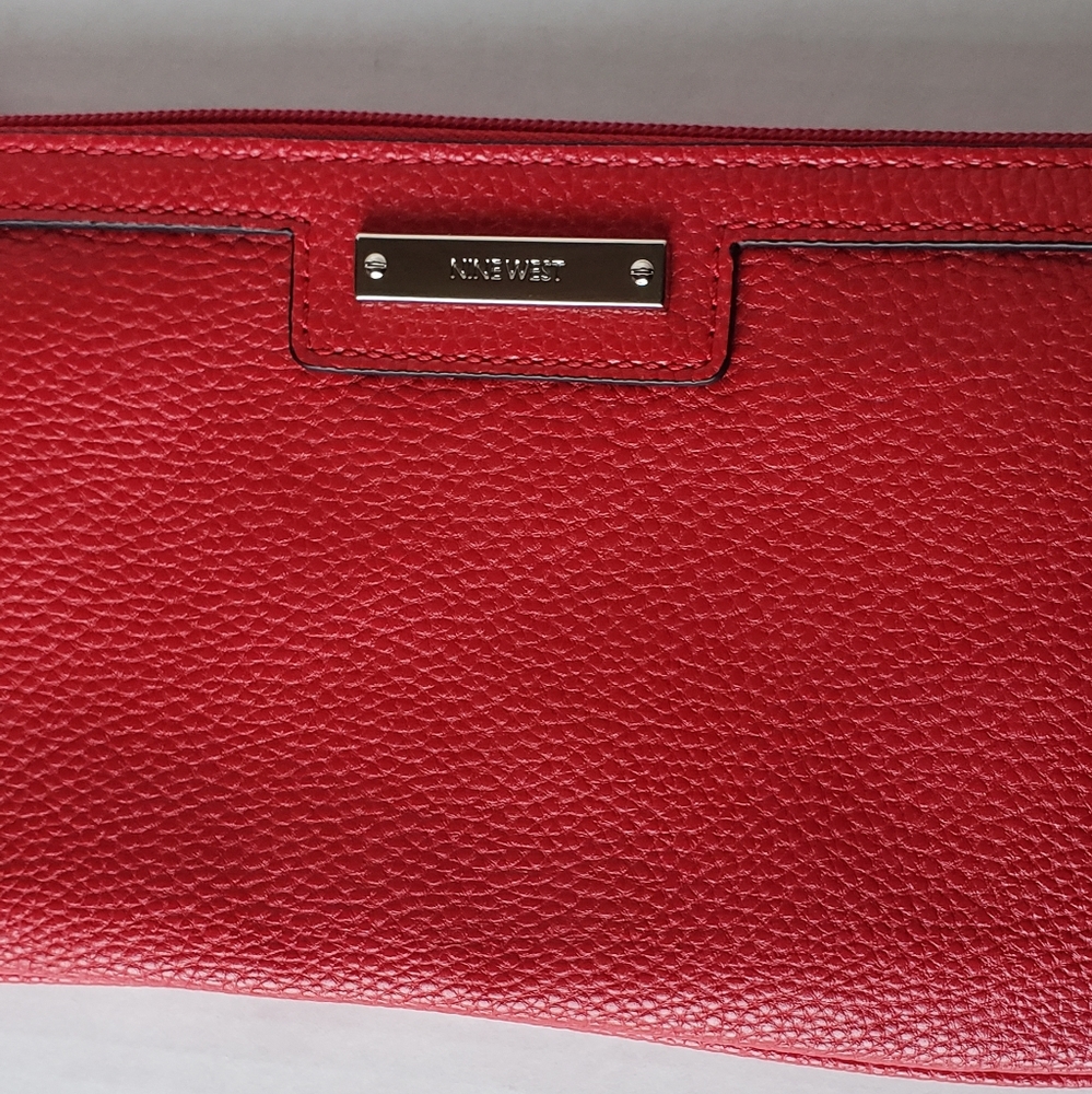 Nine West Wristlet Leopard Print Lined - image 3